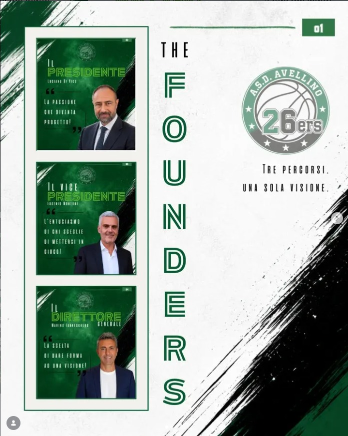 I fondatori degli Avellino 26ers