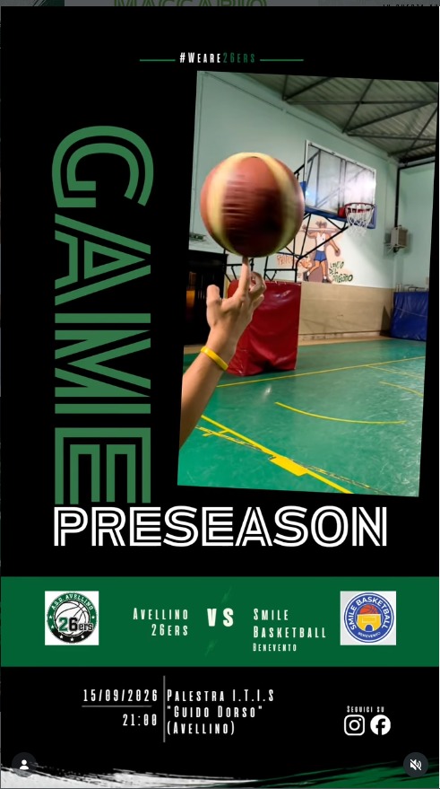 Avellino 26ers contro Smile Basketball Benevento