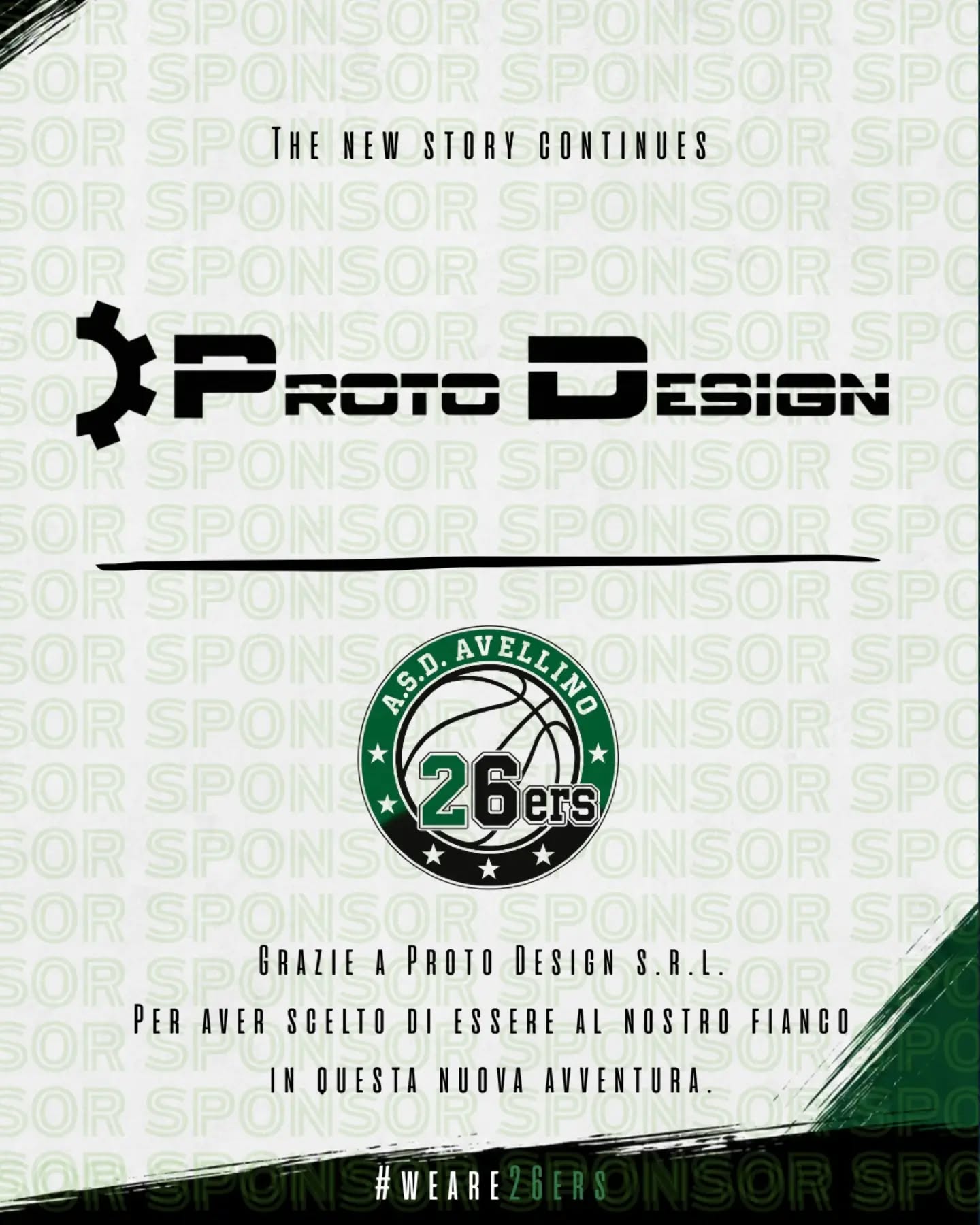 Proto Design, sponsor degli Avellino 26ers
